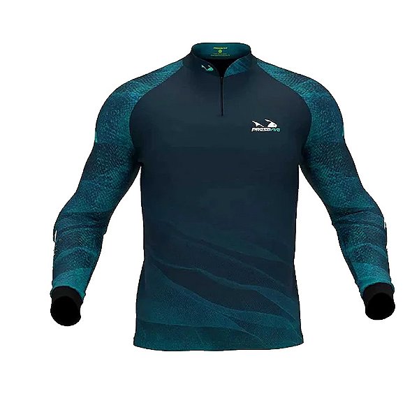Camiseta de Pesca Presa Viva Tucunaré Azul 06 - XXG