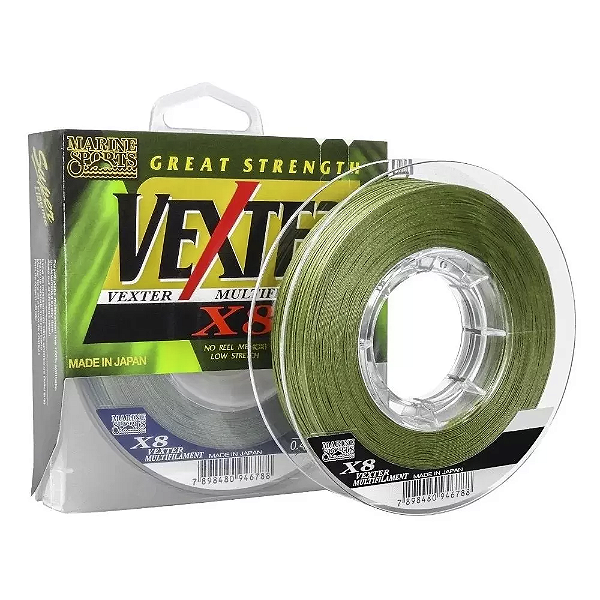 Linha Vexter X8 15 lbs 0,15mm multif 300m
