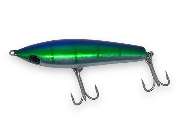 Isca artificial Artesanal J Strey Volt 8 cm10g Cor 9200 Cromada Ice Blue