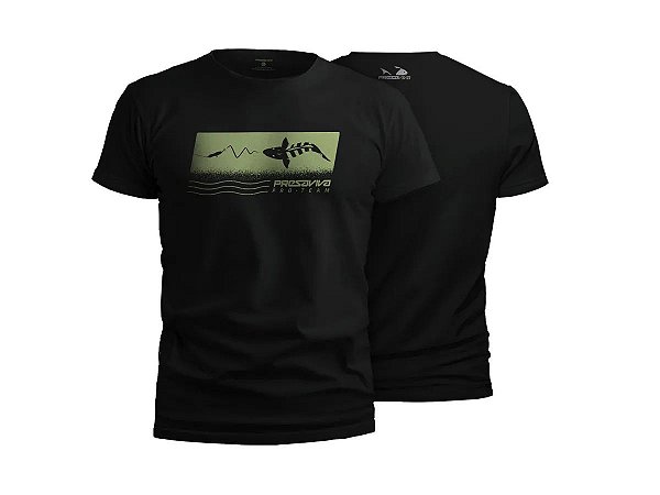 Camiseta Presa Viva Casual Line PSVA-Pro Team M 100% Algodão Preto 008