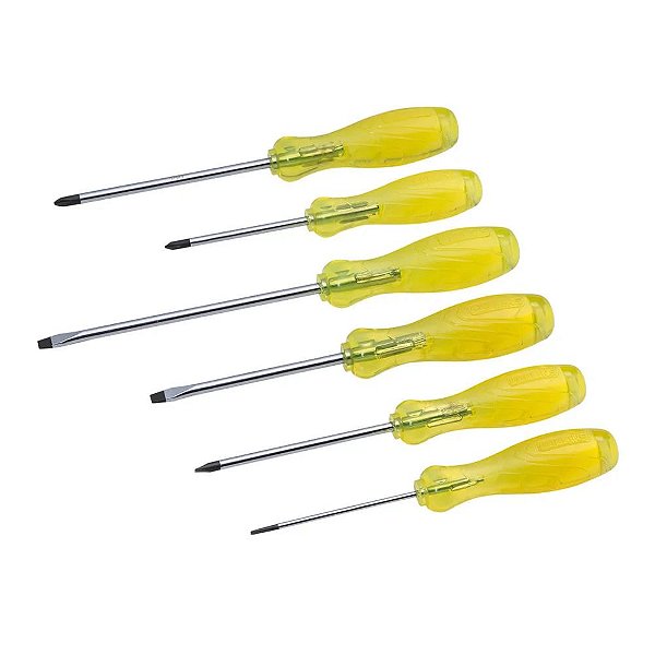 Jogo chaves fenda 06 pçs - COLLINS