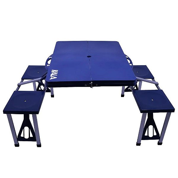 Mesa Dobrável em Alumínio com 4 banqueta KALA