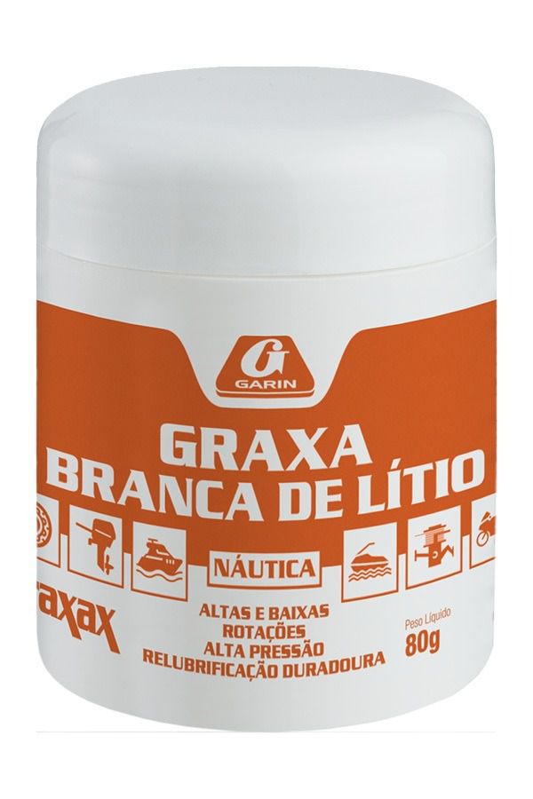 Graxa Nautica branca de Litio Garin 500 gramas