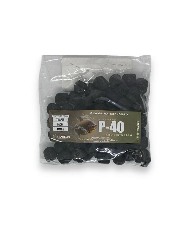 Ração Lambari 15mm sabor P-40 120 gr