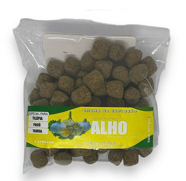 Ração Lambari 15mm sabor Alho 120 gr