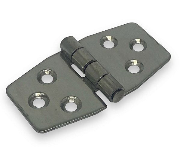 DOBRADICA EM ACO INOX 3X3 FUROS 75X37X2MM