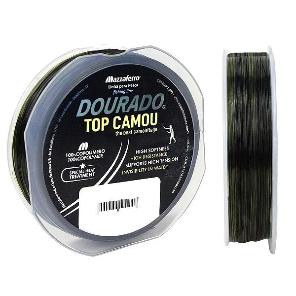 Linha Dourado Top Camou 0,25mm 300m camuflada