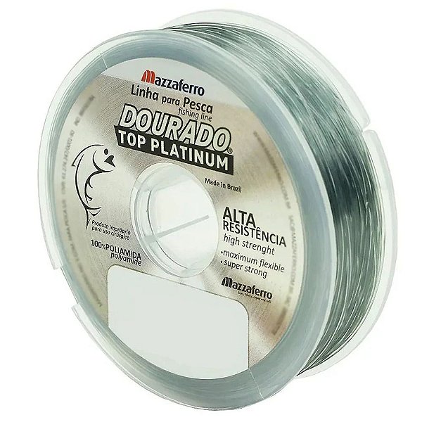 Linha Dourado Top Platinum 0,50mm 300m prateada