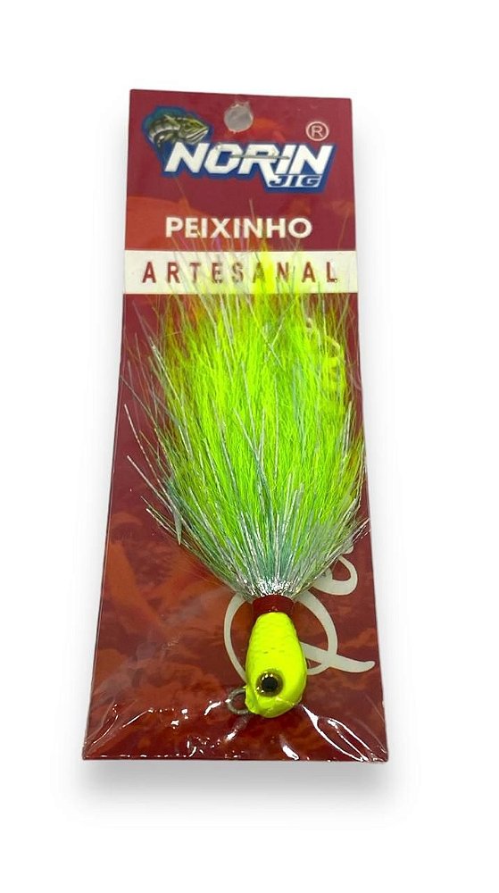 Isca artificial Norin Jig Peixinho PE 07 10g anzol 3/0 Artesanal