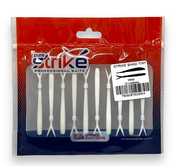Isca Strike Shad Tiny - 7,8cm White