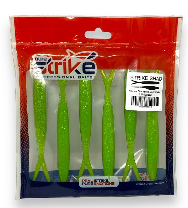 Isca Strike Shad 130 - 13cm Chartreuse Silver