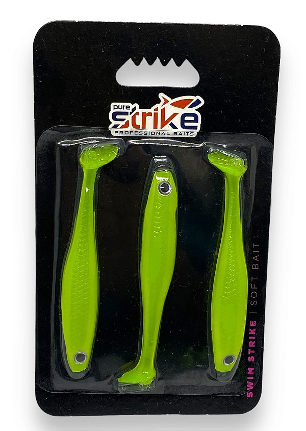 Isca Swim Strike Paddle - 9,3cm Chartreuse Silver (Sem Sal)