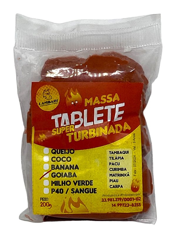Massa Lambari tablete goiaba 200 gr
