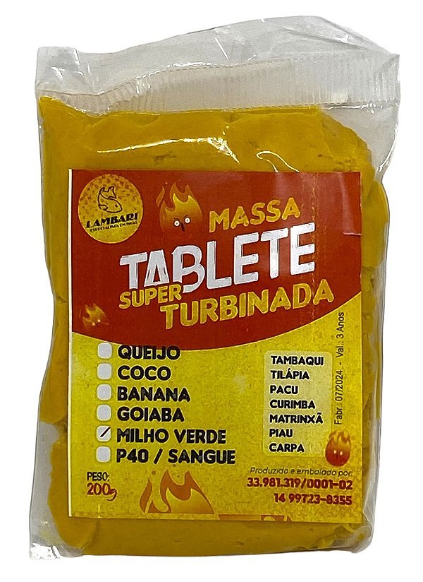 Massa Lambari tablete milho verde 200 gr