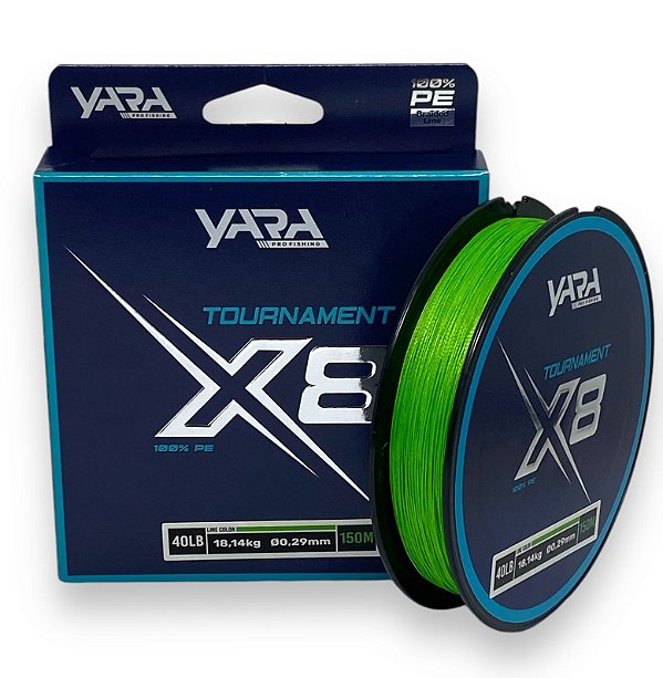 Linha Yara Multifilamento Tournament X8 40lb - 150m
