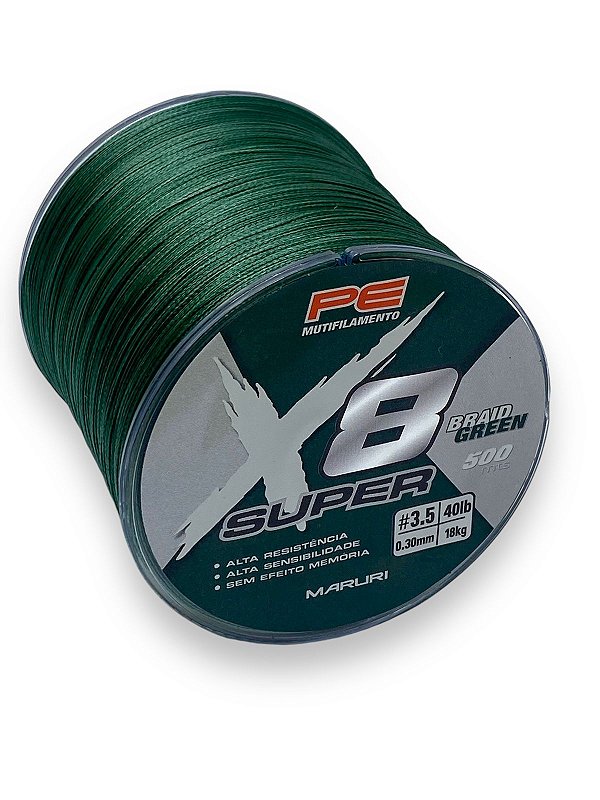 Linha Maruri Multi X8 Super Verde  8X 0,30mm 500m 40lb 18kg