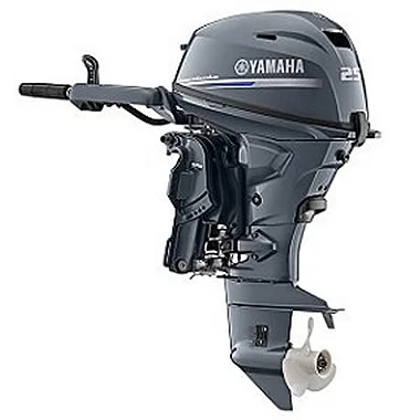 Motor de popa Yamaha 25 HP 4 Tempos F25GMHS Partida Manual e Injeção eletrônica - Preço para Pessoa Jurídica c/ IE ou Produtor Rural