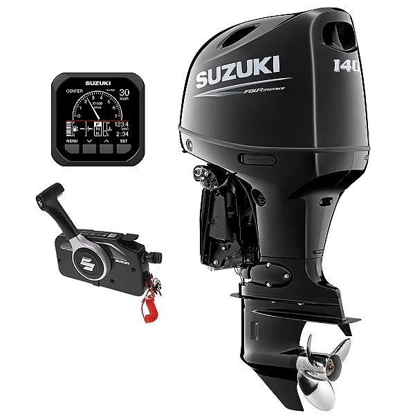 Motor de popa Suzuki 140 HP 4T EFI Rabeta 20" Partida Elétrica e P. Trim - Preço PJ - FRETE GRÁTIS