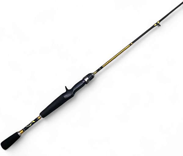 Vara artesanal de carbono para Tucunaré 5.8” 6 a 14 Lbs. Inteiriça cabo em EVA by Chico Fava