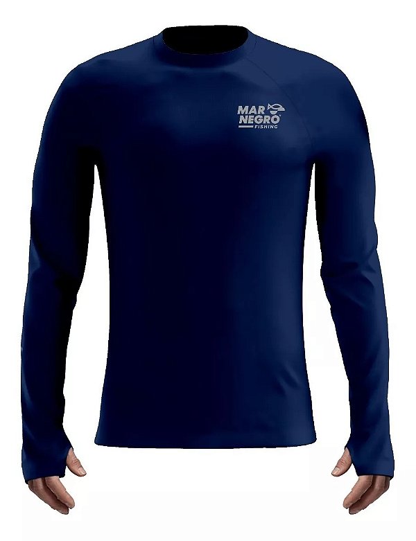 Camiseta Mar Negro Poliamida Basica c/ luvinha- G3 Mirante 30092
