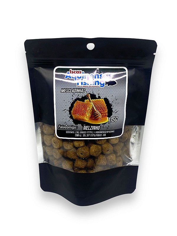 Ração Mescladinhas Mel 115g - Iscas Aquinenses Fishing
