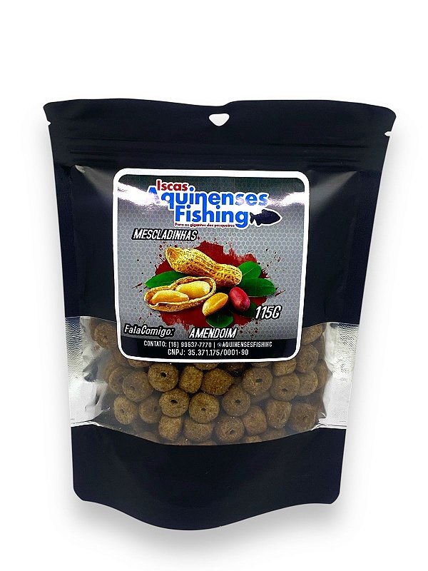 Ração Mescladinhas Amendoim 115g - Iscas Aquinenses Fishing