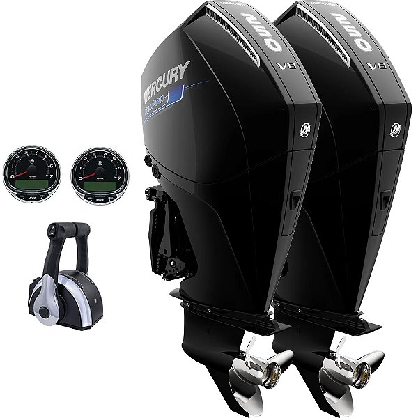 Parelha motor de popa Mercury 2X 250 HP EFI 4T 25" Sea Pro V8 - Faturamento INSCRIÇÃO ESTADUAL E PRODUTOR RURAL REGIÃO NORTE, NORDESTE E CENTRO-OESTE