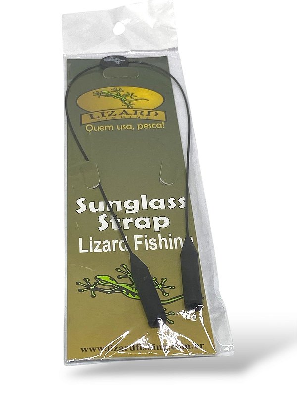 Salva óculos Lizard preta 40cm Sunglass Strap