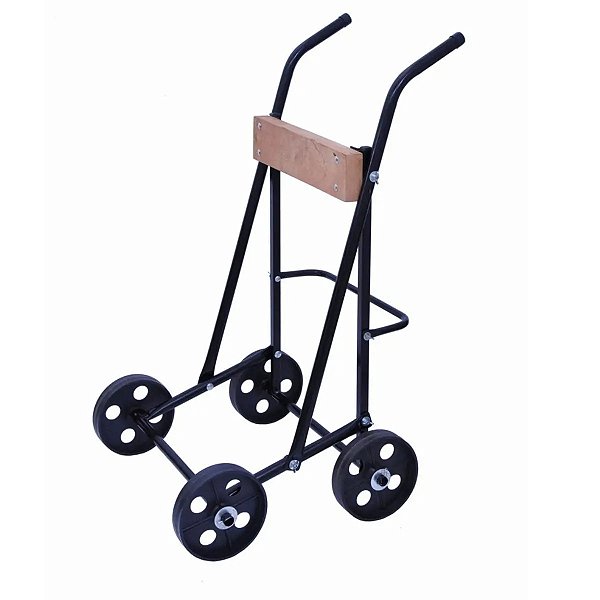 Carrinho motor até 30HP Plus 04 rodas preto