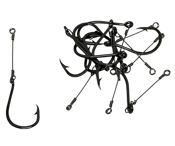 Anzol Marine Sports Chinu Black Encastoado N.6 com 10 un.