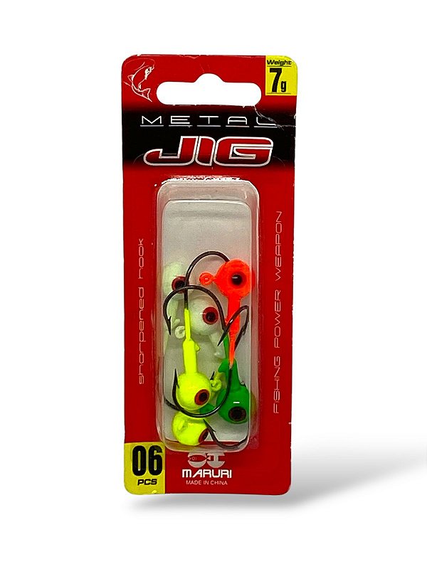 Isca Maruri Jig Metal 20740 7 g 4/0 c/ 6 unidades