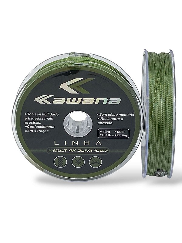 Linha multifilamento Kawana 4X 0,40mm 100m