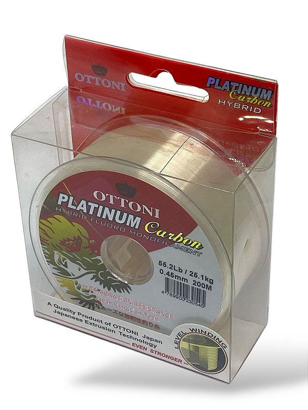 Linha Platinum Fluorcarbon Leader Box 0,45mm 200m