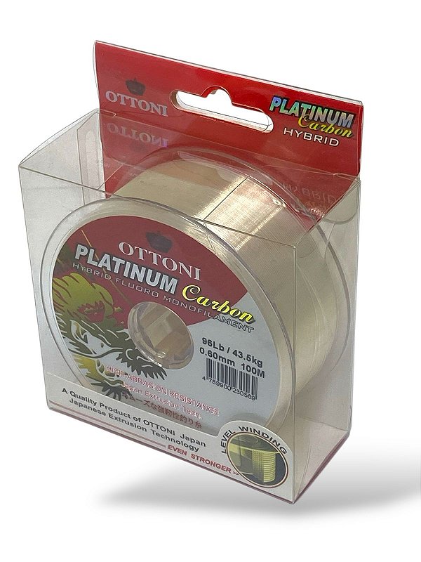Linha Platinum Fluorcarbon Leader Box 0,60mm 100m