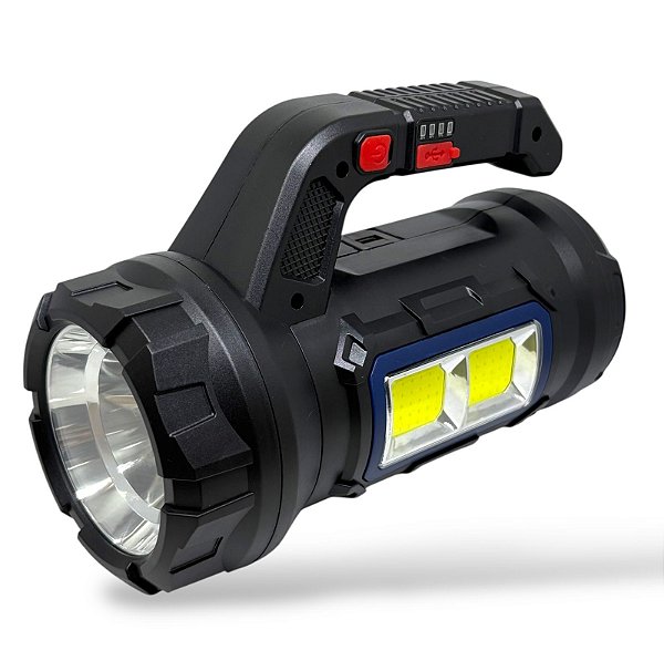 Lanterna WS-731 * LED de mão, com maleta de ferramentas, iluminação lateral, cor preta, JWS