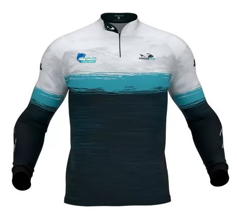 Camiseta de Pesca Presa Viva Dry Flex Martinelli XXG branca