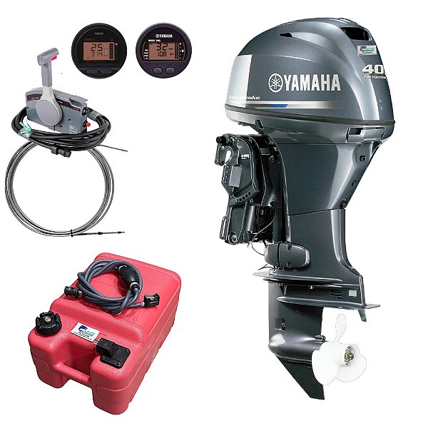 Motor de Popa Yamaha 40 HP FETL 4 Tempos — Partida Elétrica, Comando,  Rabeta 20" e Power Trim - Faturamento INSCRIÇÃO ESTADUAL E PRODUTOR RURAL REGIÃO NORTE, NORDESTE E CENTRO-OESTE