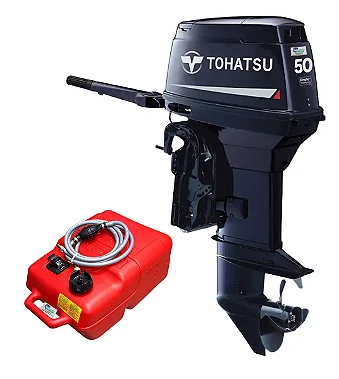 Motor de popa Tohatsu 50 HP 2 Tempos partida manual com manche M50S