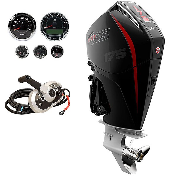 Motor de popa Mercury 175 HP ELPT 4T PRO XS V6 RAB. 20 POLEGADAS - Faturamento INSCRIÇÃO ESTADUAL E PRODUTOR RURAL REGIÃO NORTE, NORDESTE E CENTRO-OESTE