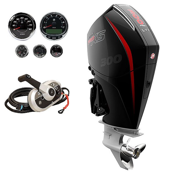 Motor de popa Mercury 300HP EFI PRO XS V8 L 20 polegadas 4 tempos - Faturamento INSCRIÇÃO ESTADUAL E PRODUTOR RURAL REGIÃO NORTE, NORDESTE E CENTRO-OESTE