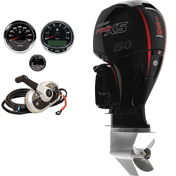 Motor de popa Mercury 150 HP PRO XS 4 tempos  Hélice Inox - Faturamento INSCRIÇÃO ESTADUAL E PRODUTOR RURAL REGIÃO NORTE, NORDESTE E CENTRO-OESTE