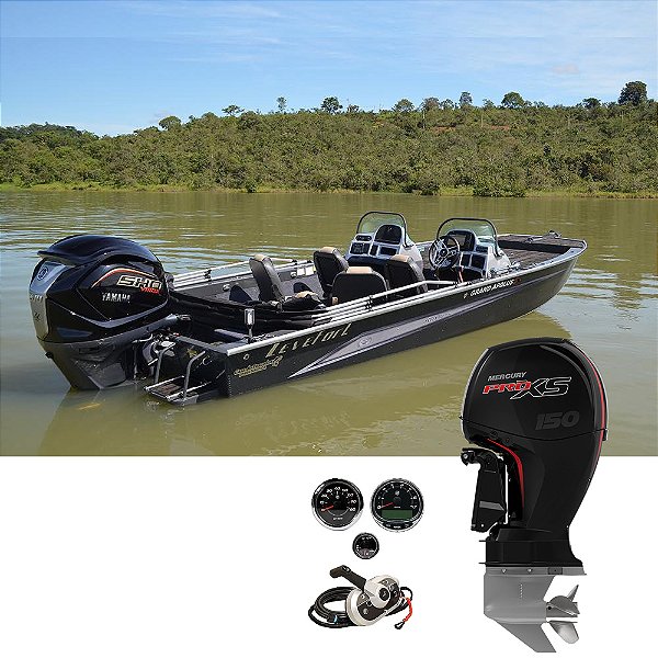 Barco Levefort Grand Apolus S Freestyle Special Series+ Mercury 150 HP 4T Pro XS - Fat. PJ + Carreta Rodoviária+ Acessórios de montagem