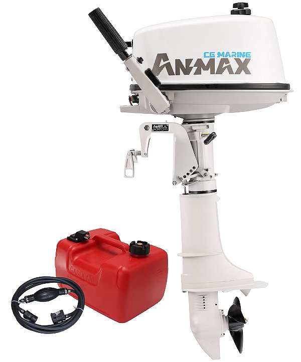 Motor de popa Anmax 5 HP 2T Manche Manual - Preço PJ ou Produtor Rural