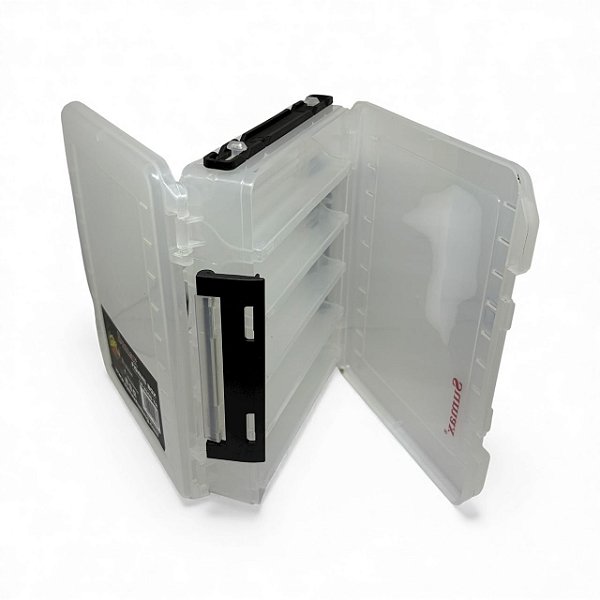Caixa de Pesca Organizadora Sumax 20x17.5x5cm 10 divisórias LB-2506-TR TRANSPARENTE