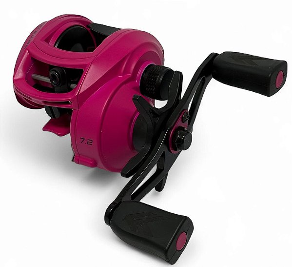 Carretilha Kawana K-6000 Bg 6 Rol Drag 6,8kg Rosa Esquerda