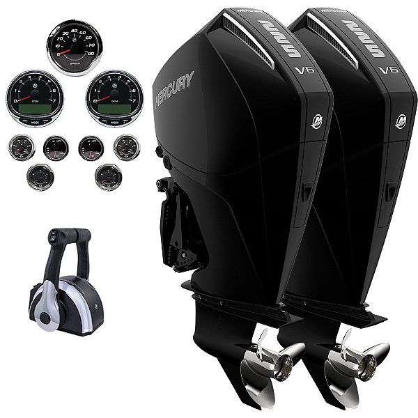 Parelha motor de popa Mercury 2X 225 HP EFI 4T V6 25" Comando Mecânico - Faturamento INSCRIÇÃO ESTADUAL E PRODUTOR RURAL REGIÃO NORTE, NORDESTE E CENTRO-OESTE