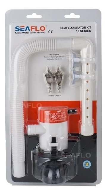 Bomba Viveiro Ajustavel Seaflo 350GPH 12V C/ Acessorios