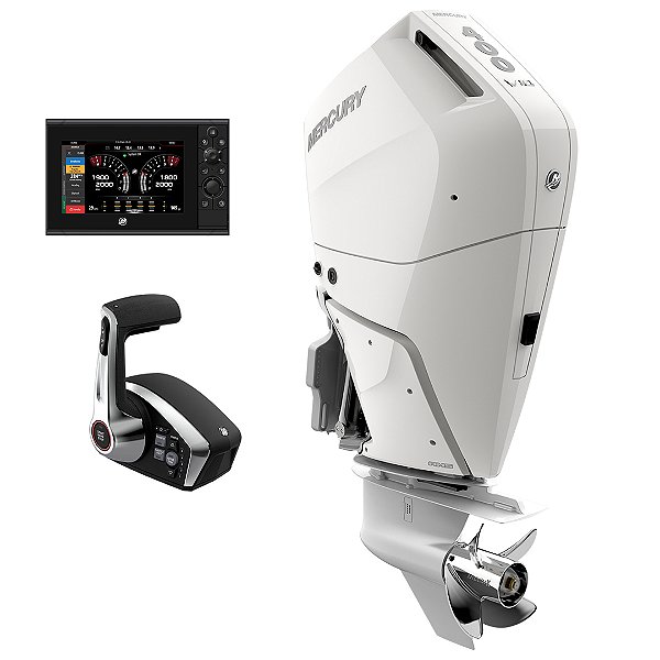 MOTOR DE POPA MERCURY VERADO 400 HP EFI 4T V10 BRANCO RABETA XL 25” DTS - Faturamento INSCRIÇÃO ESTADUAL E PRODUTOR RURAL REGIÃO NORTE, NORDESTE E CENTRO-OESTE