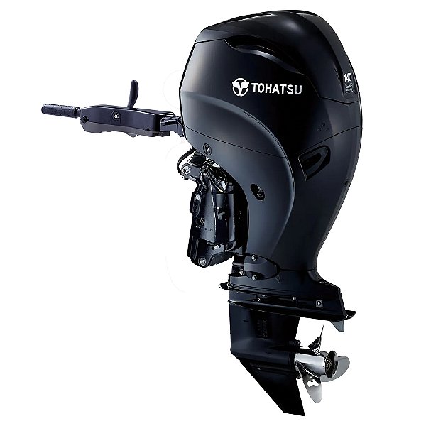 MOTOR DE POPA TOHATSU 140 HP 4T MFS140AETL ELÉTRICO COM MANCHE BIG TILLER E POWER TRIM - PREÇO RABETA LONGA 20" - PREÇO PRODUTOR RURAL E PJ