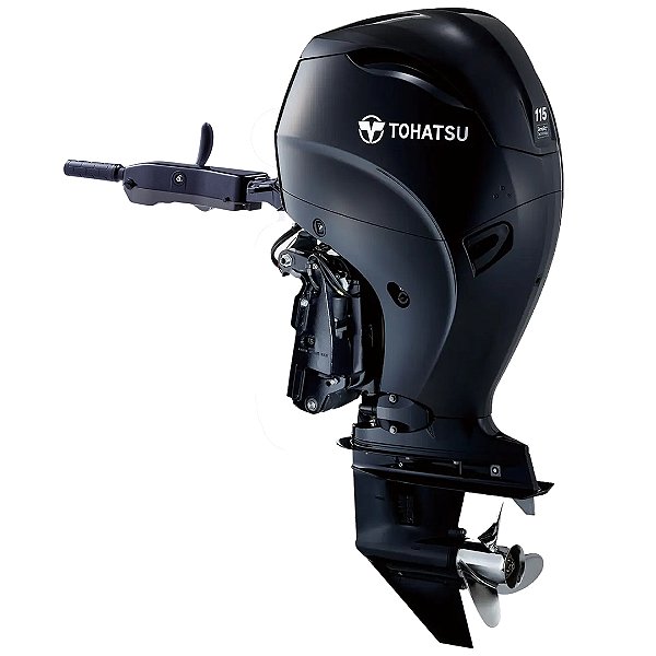 MOTOR DE POPA TOHATSU 115 HP 4T MFS115AETL ELÉTRICO COM MANCHE BIG TILLER E POWER TRIM - PREÇO RABETA LONGA 20" - PREÇO PRODUTOR RURAL E PJ